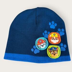 Nickelodeon PAW Patrol Beanie Cap Hat Outdoor Knit Boys Toddler Size 2T-5T Blue